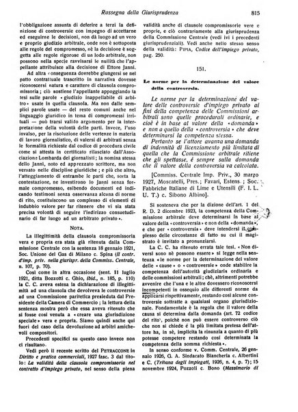 Il diritto del lavoro ufficiale del Ministero delle corporazioni per il bollettino