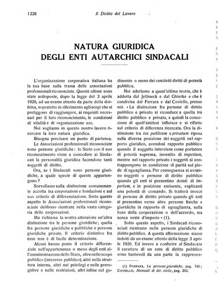 Il diritto del lavoro ufficiale del Ministero delle corporazioni per il bollettino