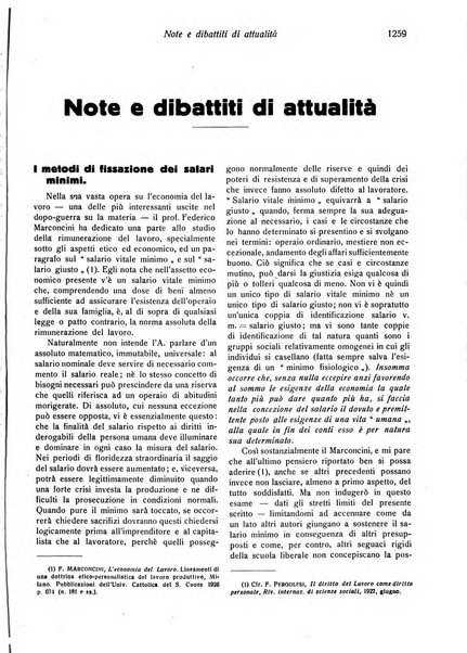 Il diritto del lavoro ufficiale del Ministero delle corporazioni per il bollettino