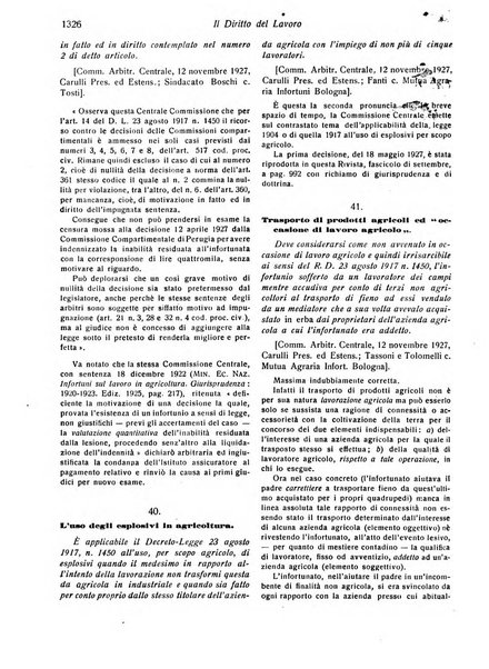 Il diritto del lavoro ufficiale del Ministero delle corporazioni per il bollettino