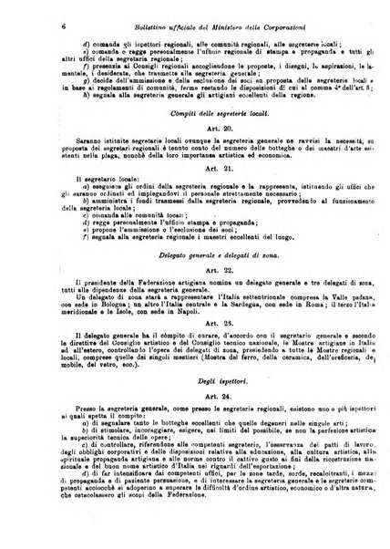 Il diritto del lavoro ufficiale del Ministero delle corporazioni per il bollettino