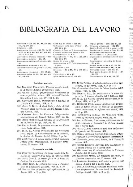 Il diritto del lavoro ufficiale del Ministero delle corporazioni per il bollettino