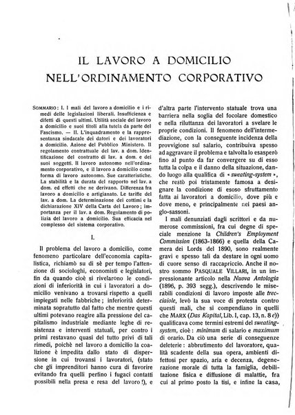 Il diritto del lavoro ufficiale del Ministero delle corporazioni per il bollettino