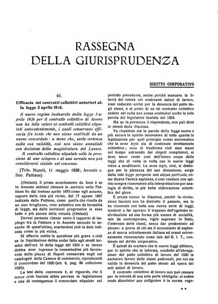 Il diritto del lavoro ufficiale del Ministero delle corporazioni per il bollettino