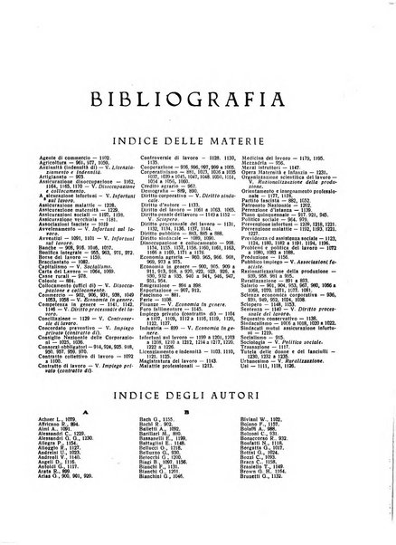 Il diritto del lavoro ufficiale del Ministero delle corporazioni per il bollettino