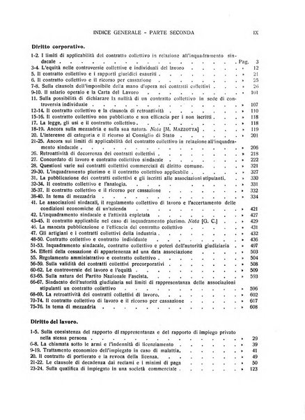 Il diritto del lavoro ufficiale del Ministero delle corporazioni per il bollettino