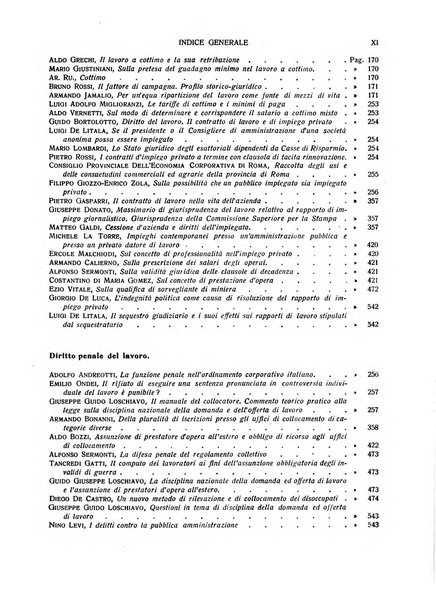 Il diritto del lavoro ufficiale del Ministero delle corporazioni per il bollettino