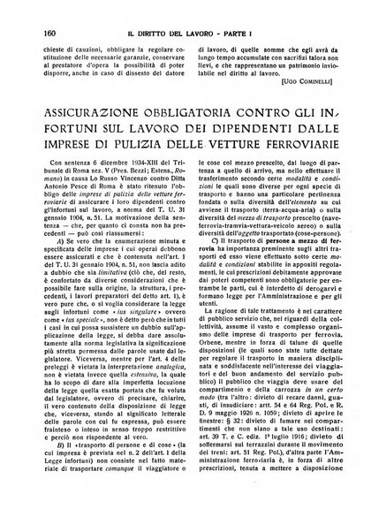 Il diritto del lavoro ufficiale del Ministero delle corporazioni per il bollettino