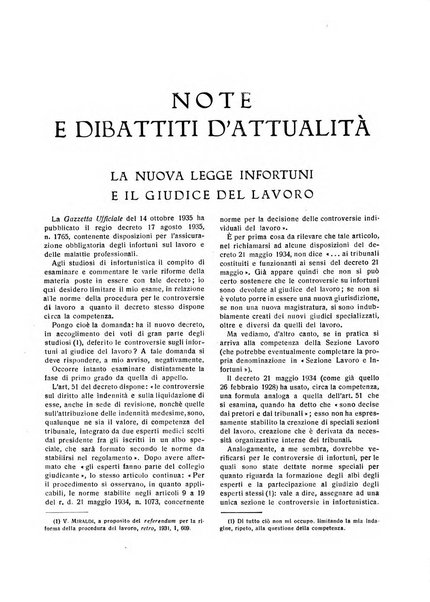 Il diritto del lavoro ufficiale del Ministero delle corporazioni per il bollettino