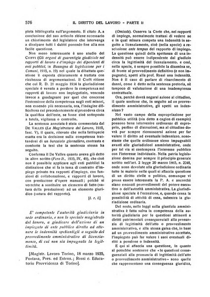 Il diritto del lavoro ufficiale del Ministero delle corporazioni per il bollettino