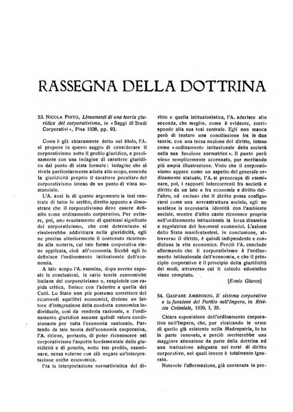 Il diritto del lavoro ufficiale del Ministero delle corporazioni per il bollettino