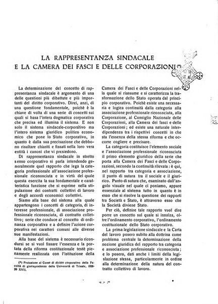 Il diritto del lavoro ufficiale del Ministero delle corporazioni per il bollettino