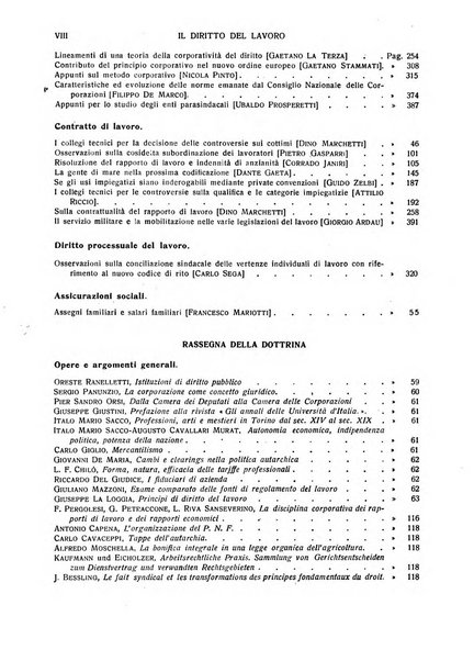 Il diritto del lavoro ufficiale del Ministero delle corporazioni per il bollettino