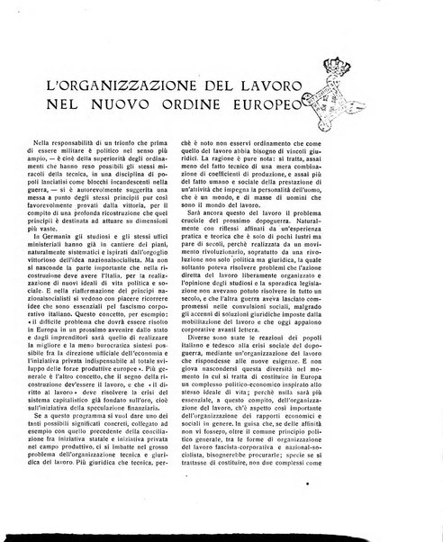 Il diritto del lavoro ufficiale del Ministero delle corporazioni per il bollettino