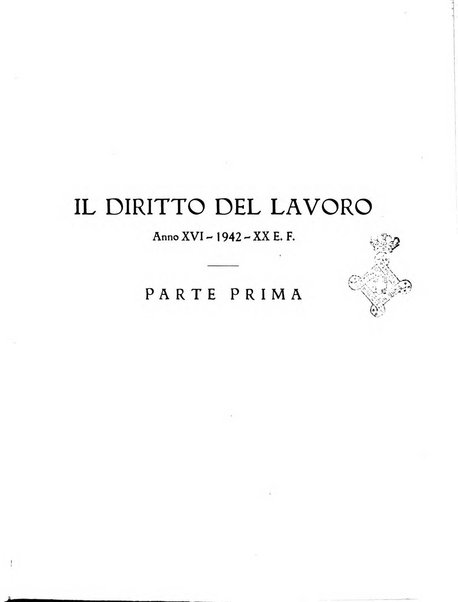 Il diritto del lavoro ufficiale del Ministero delle corporazioni per il bollettino