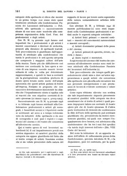 Il diritto del lavoro ufficiale del Ministero delle corporazioni per il bollettino