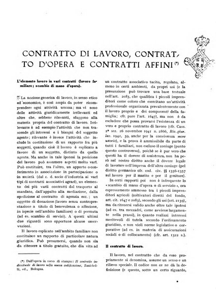 Il diritto del lavoro ufficiale del Ministero delle corporazioni per il bollettino