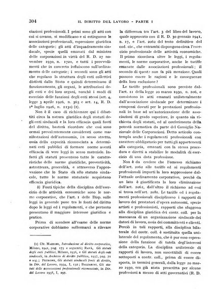 Il diritto del lavoro ufficiale del Ministero delle corporazioni per il bollettino