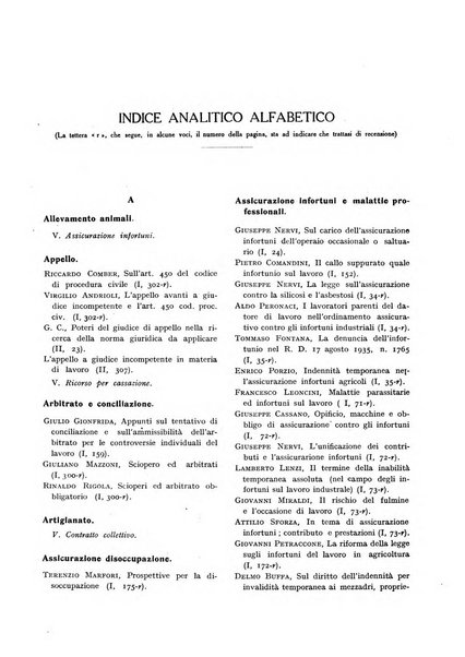 Il diritto del lavoro ufficiale del Ministero delle corporazioni per il bollettino