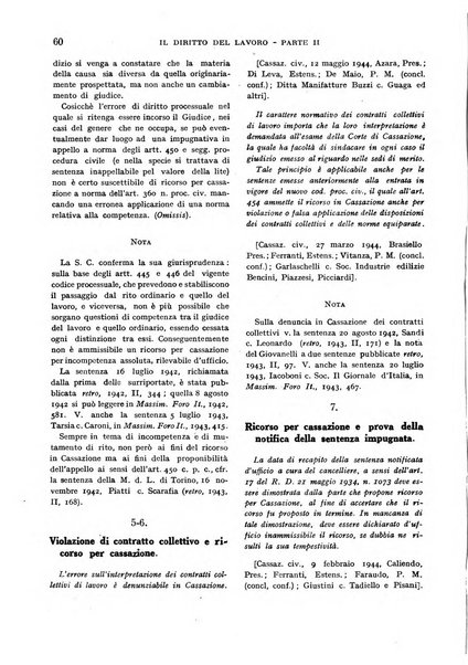 Il diritto del lavoro ufficiale del Ministero delle corporazioni per il bollettino