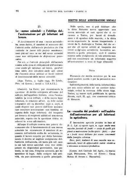 Il diritto del lavoro ufficiale del Ministero delle corporazioni per il bollettino