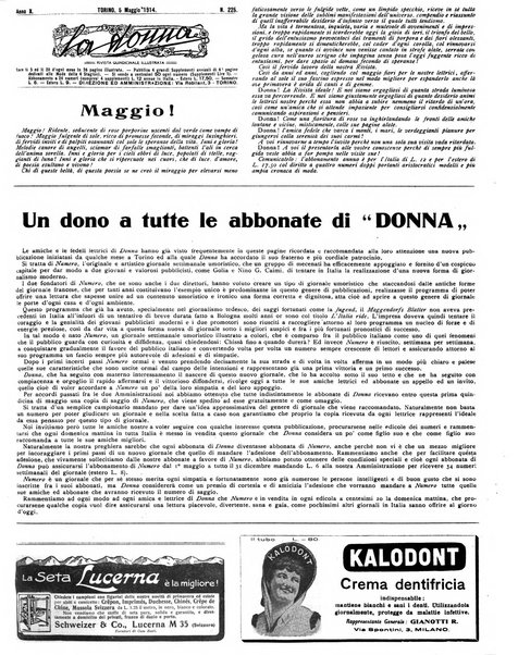 La donna rivista quindicinale illustrata