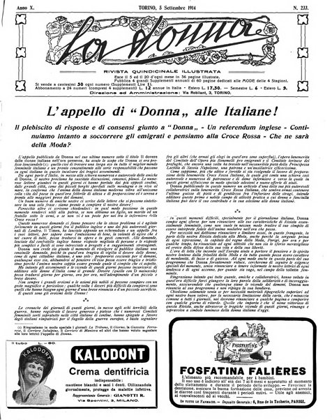 La donna rivista quindicinale illustrata