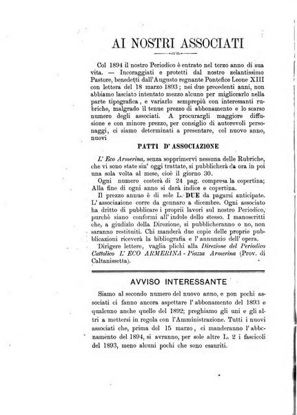 L'eco armerina periodico quindicinale