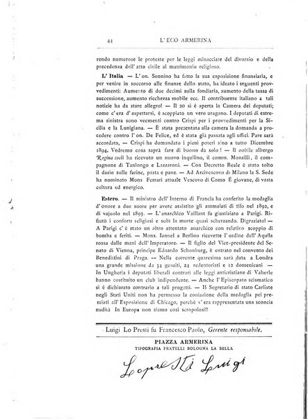 L'eco armerina periodico quindicinale