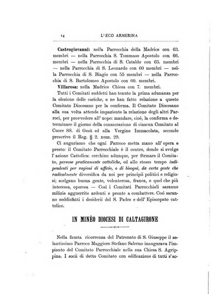 L'eco armerina periodico quindicinale