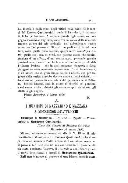 L'eco armerina periodico quindicinale