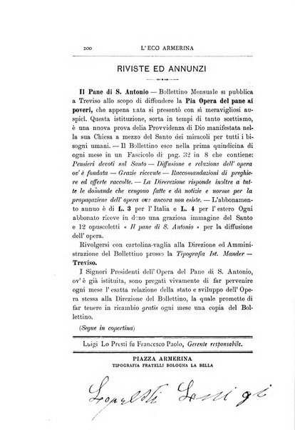 L'eco armerina periodico quindicinale