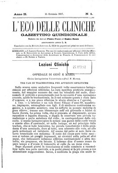 L'eco delle cliniche gazzettino quindicinale