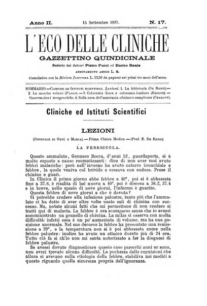 L'eco delle cliniche gazzettino quindicinale