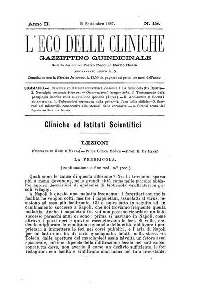 L'eco delle cliniche gazzettino quindicinale