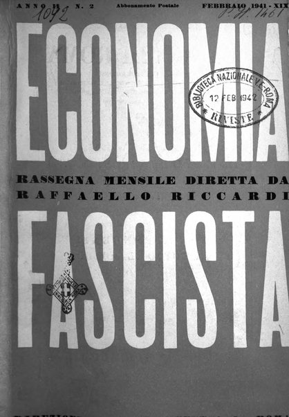 Economia fascista rassegna mensile