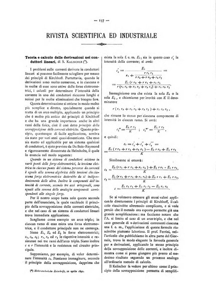 L'elettricista rivista mensile di elettrotecnica