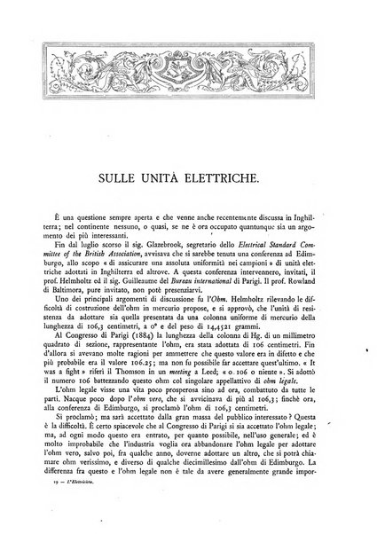 L'elettricista rivista mensile di elettrotecnica