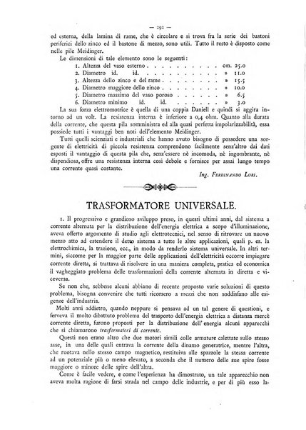 L'elettricista rivista mensile di elettrotecnica