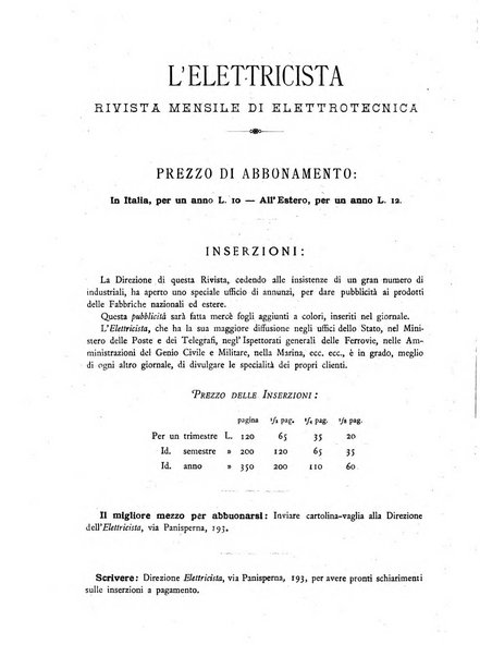 L'elettricista rivista mensile di elettrotecnica