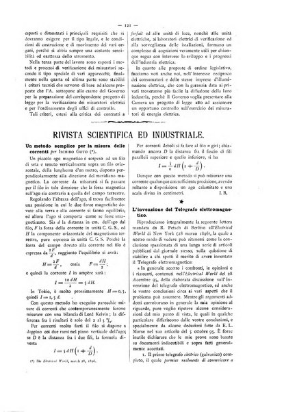 L'elettricista rivista mensile di elettrotecnica