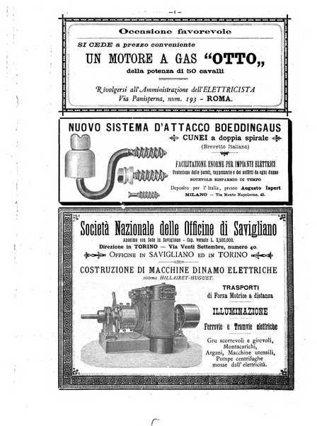 L'elettricista rivista mensile di elettrotecnica