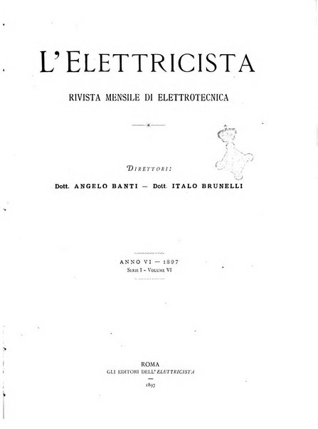 L'elettricista rivista mensile di elettrotecnica