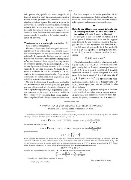 L'elettricista rivista mensile di elettrotecnica