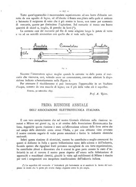 L'elettricista rivista mensile di elettrotecnica