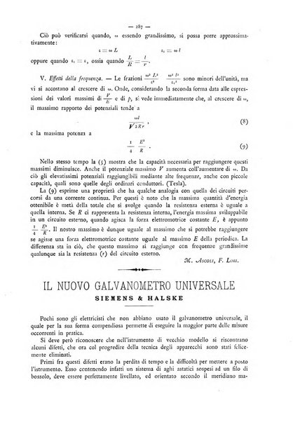 L'elettricista rivista mensile di elettrotecnica