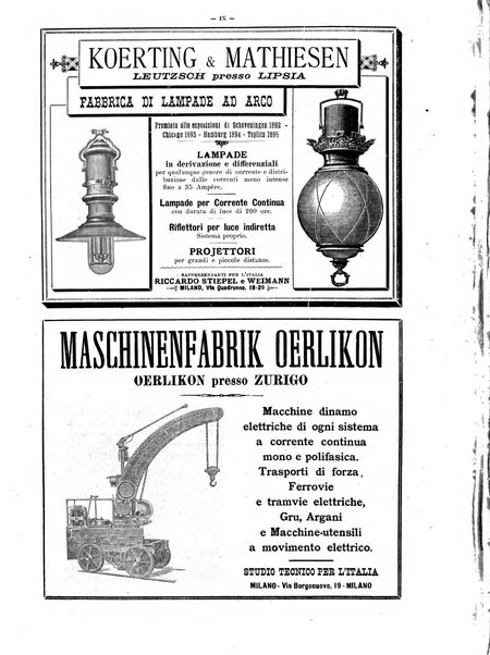 L'elettricista rivista mensile di elettrotecnica