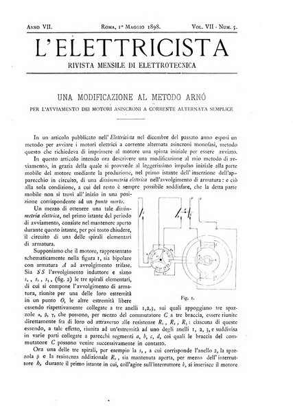 L'elettricista rivista mensile di elettrotecnica