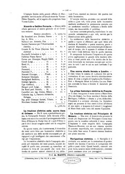 L'elettricista rivista mensile di elettrotecnica