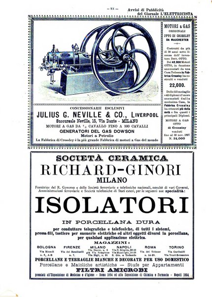 L'elettricista rivista mensile di elettrotecnica